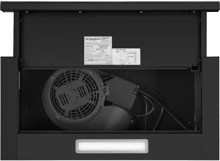 Товар Встраиваемая вытяжка Maunfeld Clyde 60 Glass Black VSK2321088