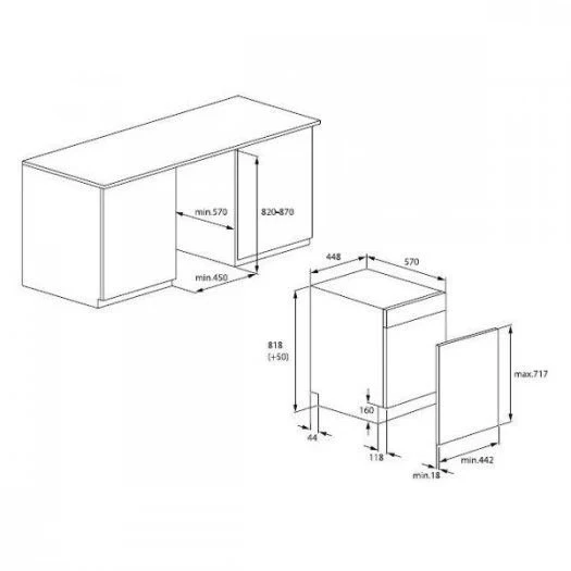 Товар Встраиваемая посудомоечная машина Hotpoint-Ariston HIS 2D86 D VSK2278903