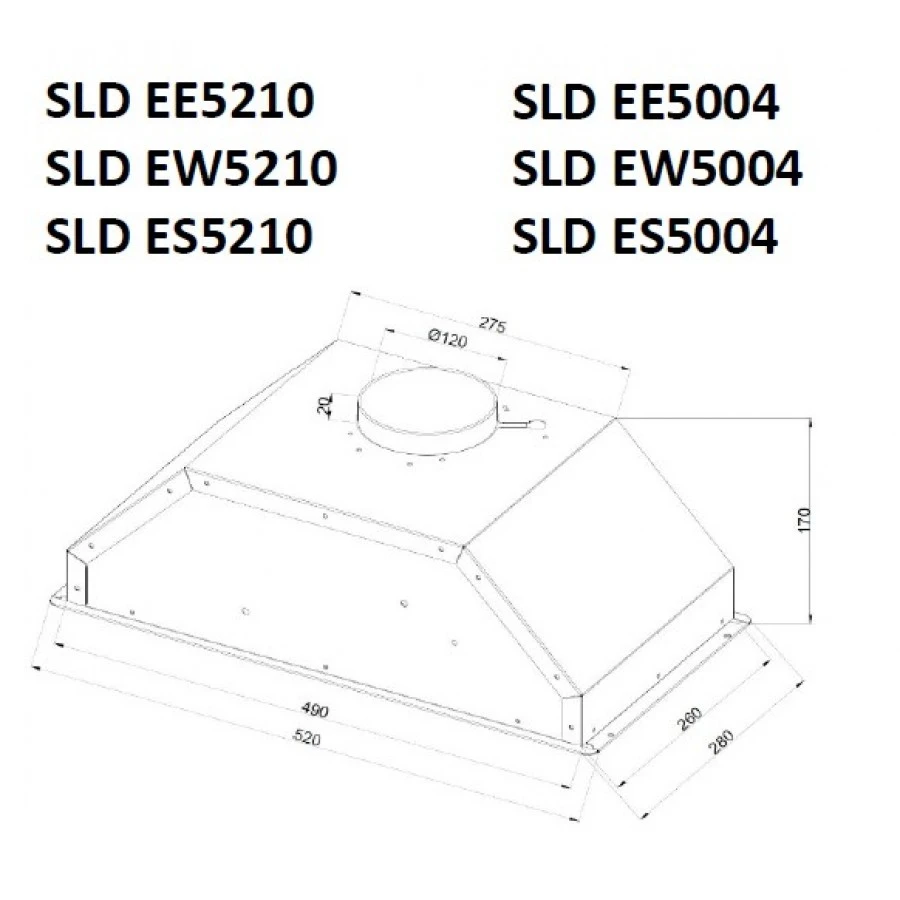 Товар Встраиваемая вытяжка Schaub Lorenz SLD EW5004 VSK2270296