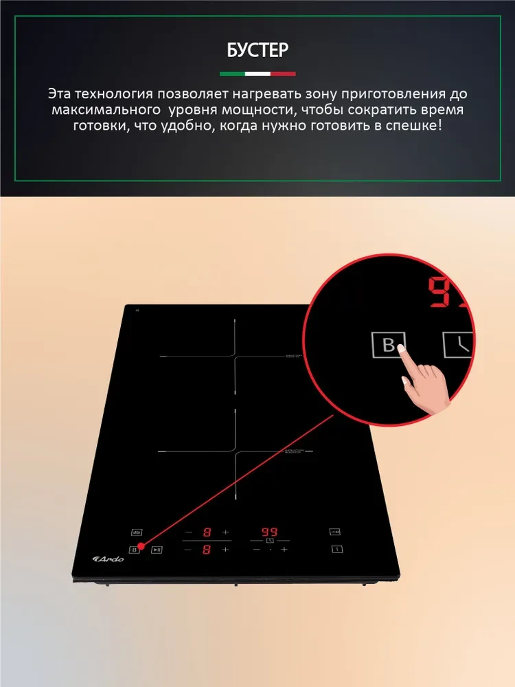 Товар Варочная панель домино Ardo IM32BT2 VSK2315333