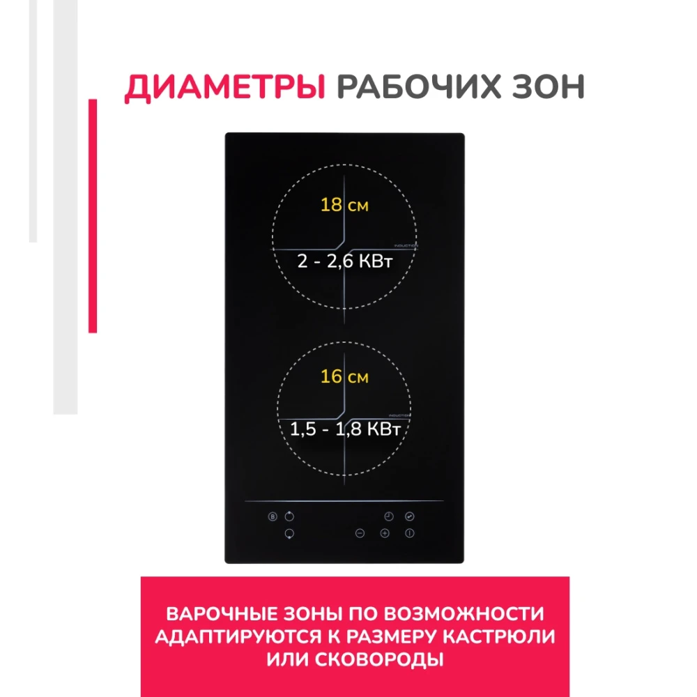 Товар Варочная панель домино Simfer H30I72S002 VSK2297111