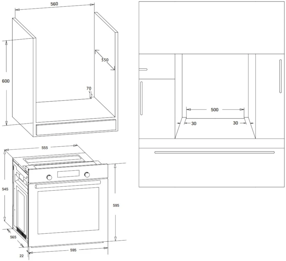 Товар Духовой шкаф Korting OKB 370 CMW VSK2253285