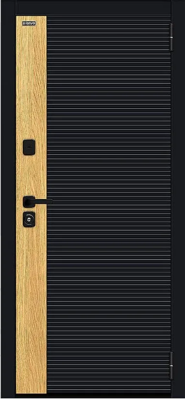 Товар Дверь Браво Эво/SBlack Black Shell-Wotan Oak/White Silk DIS007556