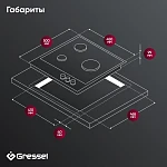 Варочная панель из закаленного стекла Gressel U45H35S001 VSK2307453 фото
