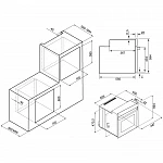Компактный духовой шкаф Krona Linde 45 BL VSK2322788 фото