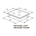 Варочная панель Meferi MEH 453 BK Light VSK2300867 фото