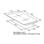 Варочная панель домино Meferi MIH302BK Power VSK2301361 фото