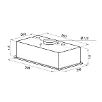 Встраиваемая вытяжка Homsair Camelia Power 60 черный VSK2266879 фото