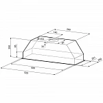 Встраиваемая вытяжка Krona Runa 600 PB Inox VSK2289323 фото