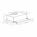 Встраиваемая вытяжка Homsair Flat 60 Glass белый VSK2266982 фото