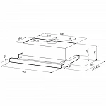 Встраиваемая вытяжка Krona Kamilla ECO 600 IX VSK2244898 фото