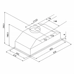 Встраиваемая вытяжка Krona Kate 600 PB Inox VSK2280384 фото