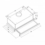 Встраиваемая вытяжка Korting KHP 5512 GN VSK2269309 фото