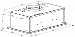Встраиваемая вытяжка Weissgauff Box 600 PB BL VSK2308234 фото