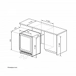 Встраиваемый винный холодильник LEX LWD6046BL DUAL ZONE VSK2311955 фото