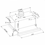Встраиваемая вытяжка Evelux Tel 60 WG VSK2309224 фото