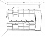 Кухонный гарнитур Рондо GKK1018 фото